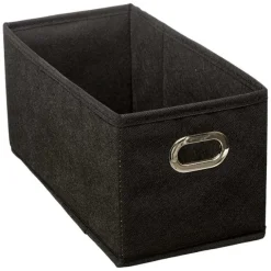 Boîte de rangement pliable noire 15x31 cm