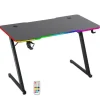 Bureau gaming LED AMSTRAD AMS-DESK120Z ASTRA Noir