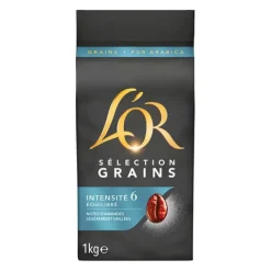 Café grains L'OR Selection grains 1kg pour broyeurs et robots café