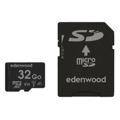 Carte Mémoire micro SD 32 Go EDENWOOD + Adaptateur – Stockage Pratique Haute Compatibilité