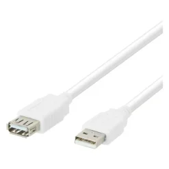 Câble USB femelle EDENWOOD vers USB mâle blanc 2m