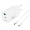 Chargeur secteur 3 ports EDENWOOD 65W 1 USB A 2 USB C