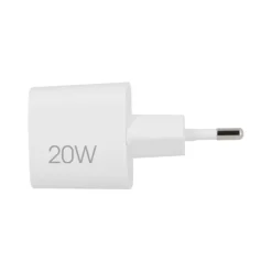 Chargeur secteur 2 ports USB-C 20W et USB 18W EDENWOOD Blanc