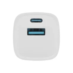Chargeur secteur 2 ports USB-C 20W et USB 18W EDENWOOD Blanc