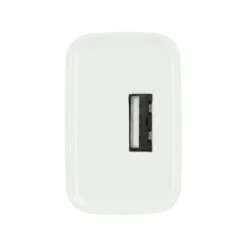 Chargeur secteur USB HIGH ONE 2,4AA + Câble Lightning / USB 1M Blanc