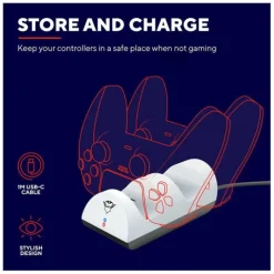 Chargeur TRUST GAMING duo manette PS5 GX