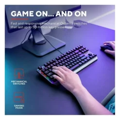 Clavier gamer TRUST TKL mécanique CALLAZ