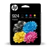 HP 924 Pack de 4 Cartouches d’encre authentiques CMJN