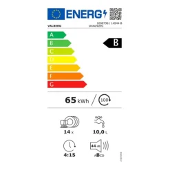 Lave-vaisselle 14 couverts 60 cm VALBERG 14S44 B DXAD929C