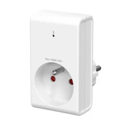 Lot de 3 prises GAO Télécommandées Blanches