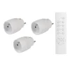 Lot de 3 prises LINK2HOME Télécommandées Blanches