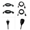 Lot de 2 Rallonges GAO 3m+5m Noire