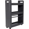 Meuble à roulettes 3 niveaux anthracite