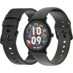 Montre connectée ECHO Rainbow Sunset noir - 2 bracelets