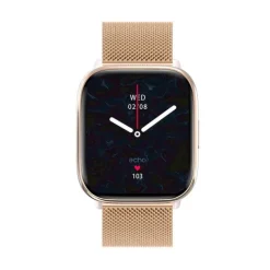 Montre connectée ECHO Rainbow Nano Bracelets Rose + Métal Gold