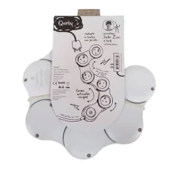 Multiprise articulée QUIRKY 5 prises avec interrupteur Blanche - Cable 1.2m