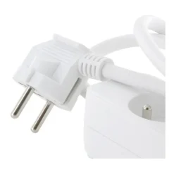 Multiprise ELECTRO DEPOT 3 prises Blanche - Cable 1m