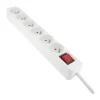 Multriprise ELECTRO DEPOT 6 prises avec interrupteur Blanche - Cable 1m