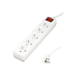 Multriprise ELECTRO DEPOT 5 prises avec interrupteur Blanche - Cable 1m