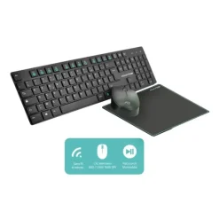 Pack ADVANCE ELITE wireless combo - Clavier et Souris Sans Fil + Tapis AZERTY Slim Design