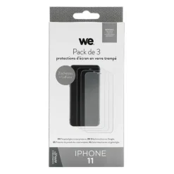 Pack de 3 Films de protection WE APPLE iPhone 11