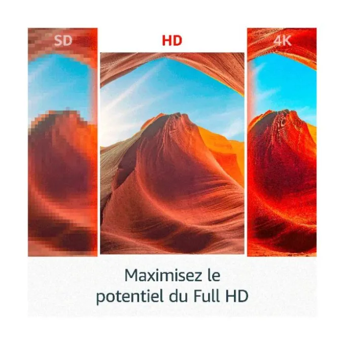 Passerelle Multimédia FIRE STICK TV AMAZON HD 2024 avec télécommande