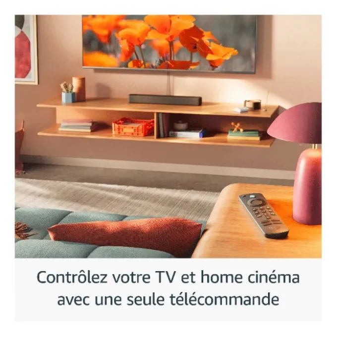 Passerelle Multimédia FIRE STICK TV AMAZON HD 2024 avec télécommande