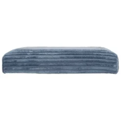 Pouf pliable 38Xx38cm velours bleu