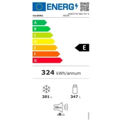 Réfrigérateur américain VALBERG SBS 548 E X625C