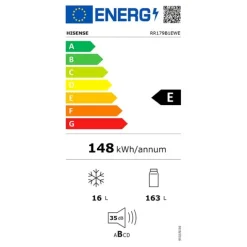Réfrigérateur intégrable 1 porte HISENSE RR179B1EWE