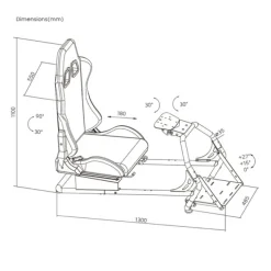 Siège de simulation OPLITE GT3 COCKPIT SIMRACING