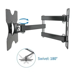 Support mural EDENWOOD TV de 48 à 81 cm D1 déporté noir