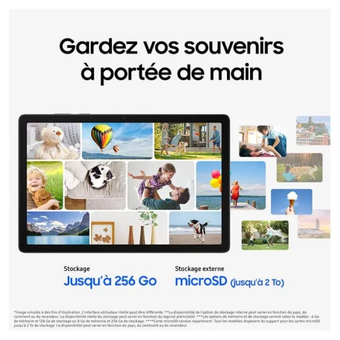 Tablette 11" SAMSUNG Galaxy Tab A11+ Wi-fi/6Go/128Go Gris