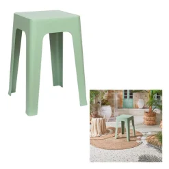 Tabouret monobloc empilable céladon