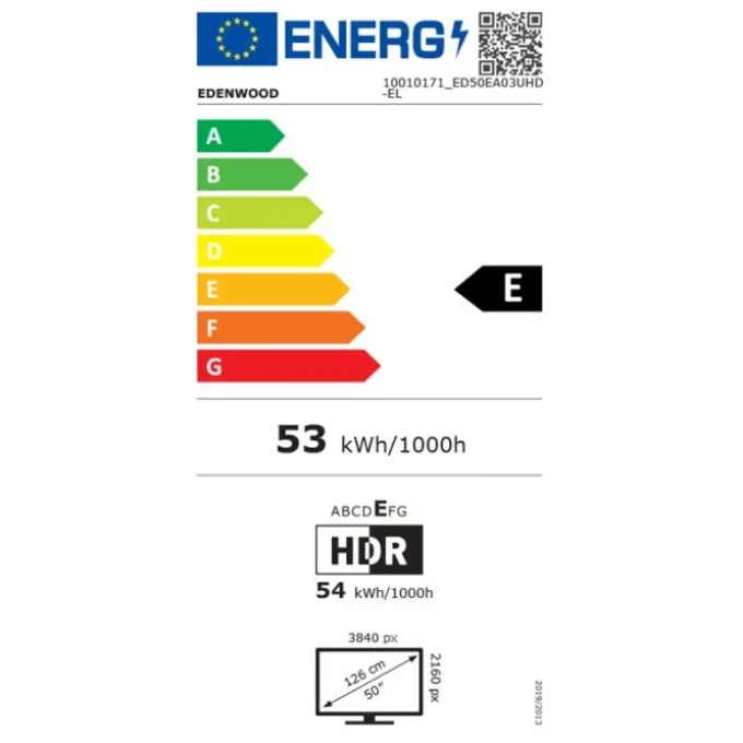 TV QLED 50" EDENWOOD ED50EA03UHD-EL